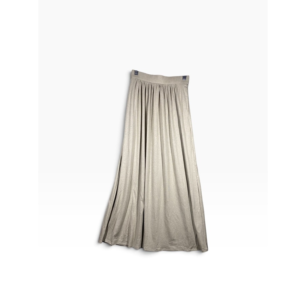 OGL Maxi Skirt Womens XS Beige New Linen Tencel Blend Pockets 260421-3411W33